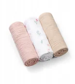 Pieluchy - BABY ONO 828/01 pieluszki muślinowe marszczone, super miękkie różowe - miniaturka - grafika 1