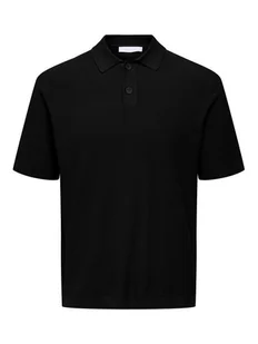 Only & Sons Polo Tony 22033571 Czarny Regular Fit - Koszulki męskie - miniaturka - grafika 1