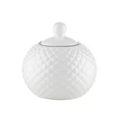Cukiernice - Cukiernica ceramiczna Tiffany Platinum 300 ml biały - miniaturka - grafika 1