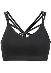 Athlecia Damski sportowy biustonosz Tulip z mocnym trzymaniem 1001 Black - Biustonosze - miniaturka - grafika 1