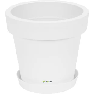 Doniczka Biały okrągła z podstawką gładka matowa Ø50cm tworzywo - Donice Doniczka Biały okrągła z podstawką gładka matowa Ø50cm tworzywo - Donice - miniaturka - grafika 1