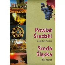 Powiat Średzki mapa turystyczna Środa Śląska plan miasta BiK - Atlasy i mapy - miniaturka - grafika 1