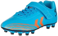 Koszulki i topy damskie - hummel Unisex dziecięce buty Top Star F.g. Jr Football Shoe, Niebiesko-pomara?czowy, 30 EU - miniaturka - grafika 1