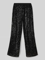 Spodnie i spodenki dla chłopców - Spodnie o kroju straight fit z cekinowym obszyciem model ‘FRANSA’ - miniaturka - grafika 1