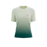 Koszulki sportowe damskie - COMPRESSPORT Koszulka biegowa damska PERFORMANCE SS T-SHIRT sugar/storm - miniaturka - grafika 1