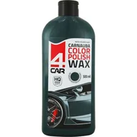 Kosmetyki samochodowe - Wosk koloryzujący Carnauba do karoserii zielony 500 ml 4CAR - miniaturka - grafika 1