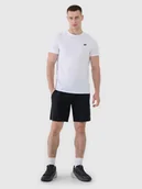 Spodenki męskie - 4F Spodenki treningowe regular szybkoschnące męskie - czarne XXL - miniaturka - grafika 1