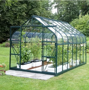 VITAVIA szklarnia ogrodowa Diana 11500, zielona - 11,5 m2, (2,57 m x 4,45 m) szkło hartowane + baza - Szklarnie ogrodowe VITAVIA szklarnia ogrodowa Diana 11500, zielona - 11,5 m2, (2,57 m x 4,45 m) szkło hartowane + baza - Szklarnie ogrodowe - miniaturka - grafika 3