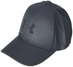 Under Armour Regulowana czapka z daszkiem dla chłopców Szary Szary/czarny (012) S 1361552 - Czapki damskie - miniaturka - grafika 1