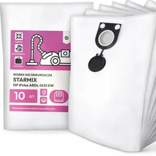 10x Worek do Odkurzacza Starmix Isp iPulse ARDL-1635 Ew Syntetyczny G9 - Worki do odkurzaczy - miniaturka - grafika 1