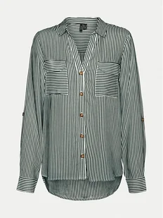 Vero Moda Koszula Bumpy 10275283 Zielony Regular Fit - Koszule damskie - miniaturka - grafika 1