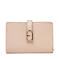 Portfele - Duży Portfel Damski Furla Flow S Compact Wallet WP00401 BX2045 0496S Różowy - miniaturka - grafika 1
