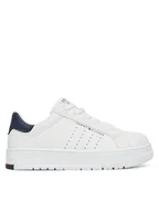 Buty dla chłopców - Tommy Hilfiger Sneakersy Low Cut Lace-Up Sneaker T3X9-33856-1355 M Biały - miniaturka - grafika 1
