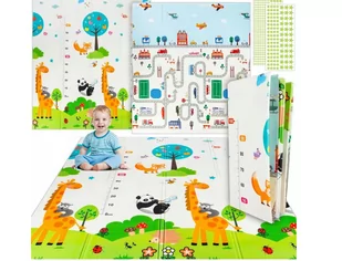 Mata Piankowa Dwustronna Składana Termiczna Duża Dla Dzieci 200X150 Cm - Maty piankowe - miniaturka - grafika 2