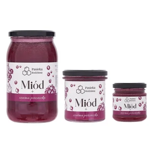 Miód z czarną porzeczką 240g - Miód - miniaturka - grafika 1