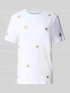 T-shirt o kroju regular fit z czystej bawełny model ‘KETTY LIFE’ - Koszulki i topy damskie - miniaturka - grafika 1