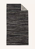 Ręczniki - Cawö Ręcznik Kąpielowy Loft Lines schwarz - miniaturka - grafika 1