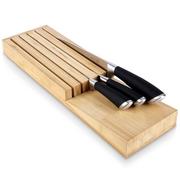 Akcesoria do sztućców - Organizer na noże, wkład do szuflady drewniany - miniaturka - grafika 1
