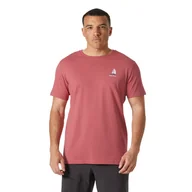 Koszulki męskie - Męska koszulka z krótkim rękawem Helly Hansen Shoreline T-shirt 3.0 washed red - M - miniaturka - grafika 1