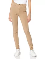 Spodnie damskie - Tommy Hilfiger Damskie spodnie Sculpt U Skinny Hw, BEŻOWY, 36W / 28L - miniaturka - grafika 1