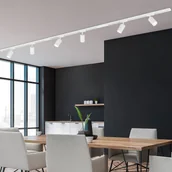 Lampy pozostałe - Briloner Wysokonapięciowy zestaw szynowy Rail, biały, 6-punktowy, 2,25 m - miniaturka - grafika 1