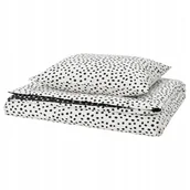 Pościel - IKEA BJORKGRAMAL Pościel na kołdrę 150x200 i poszewka 50x60 w kropki - miniaturka - grafika 1