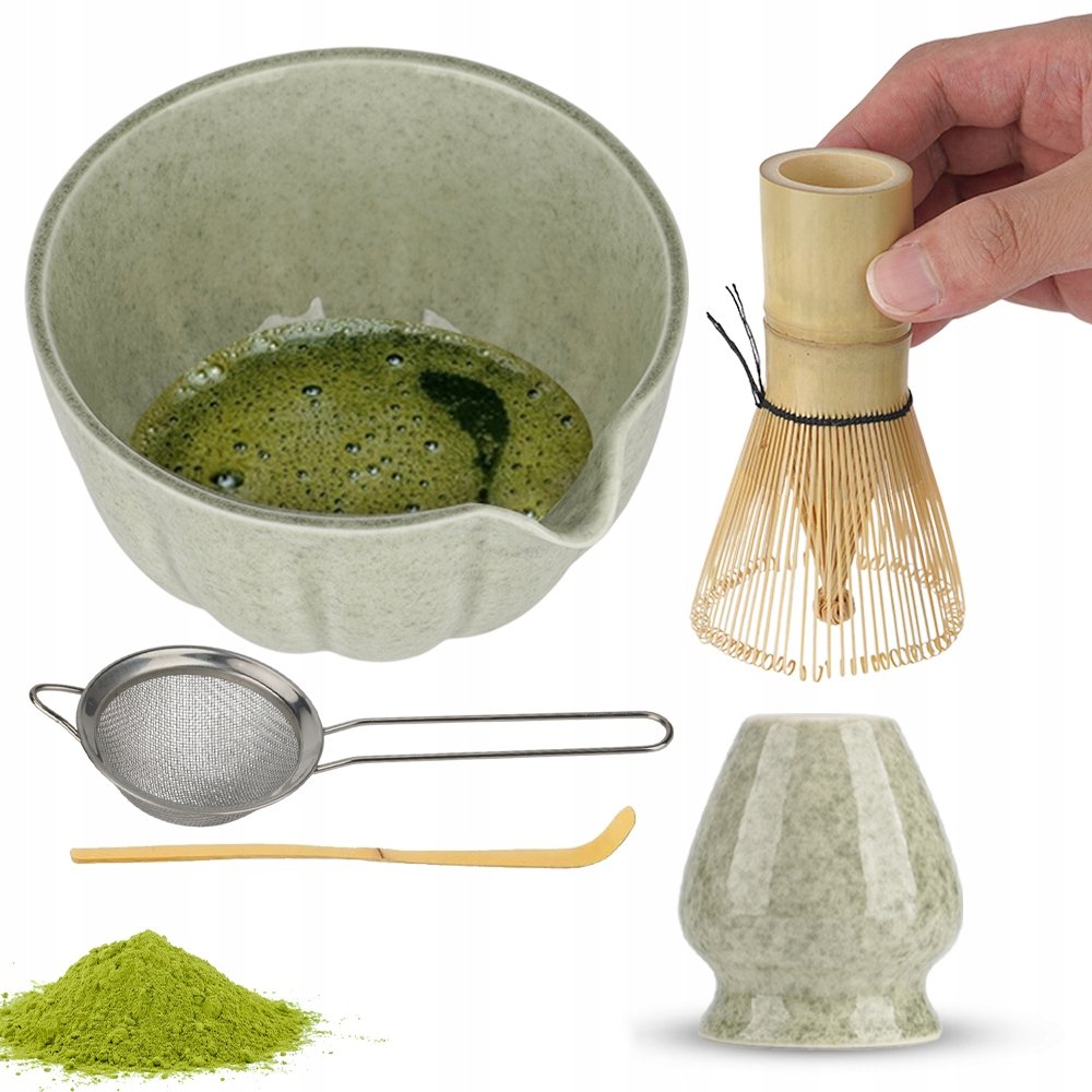 Zestaw Akcesoriów Do Parzenia Herbaty Matcha Matchawan Kusenaoshi