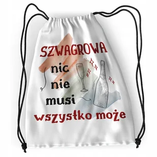 Plecak Dla Szwagrowej Sportowy Szkolny Worek Torba z Nadrukiem ze Zdjęciem - Plecaki worki - miniaturka - grafika 1