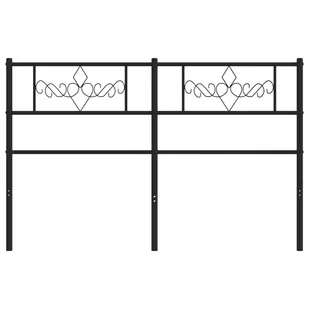 Metalowe wezgłowie, czarne, 120 cm Lumarko! - Inne meble do sypialni - miniaturka - grafika 4