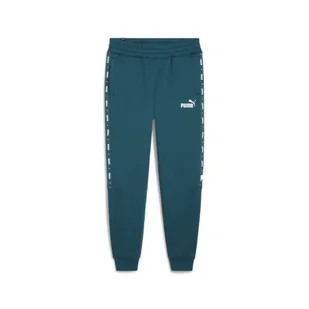 Męskie spodnie dresowe Essentials+ Tape PUMA Cold Green - Spodnie sportowe męskie - miniaturka - grafika 1