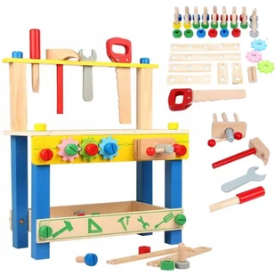 Lt309 Landtoys Stół Warsztatowy Warsztat Dla Dzieci Narzędzia - Mały majsterkowicz - miniaturka - grafika 1