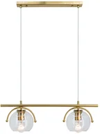 Lampy sufitowe - Dekoracyjna, złota lampa nad wyspę kuchenną 8367/2 DTR z serii KONGO - miniaturka - grafika 1