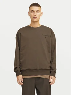Jack&Jones Bluza Mystic 12257735 Brązowy Relaxed Fit - Bluzy męskie - miniaturka - grafika 1