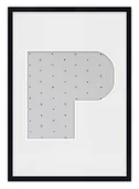 Ramki na zdjęcia - Ramka Na Zdjęcia Literka "P" Czarna. Ramka O Rozmiarze 21X30 Cm - miniaturka - grafika 1
