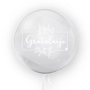 Tuban Balon 45cm Gratulacje biały TUBAN - Balony i akcesoria Tuban Balon 45cm Gratulacje biały TUBAN - Balony i akcesoria - miniaturka - grafika 1