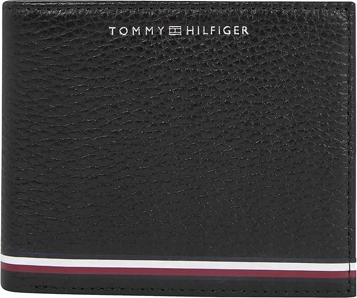 Tommy Hilfiger portfel skóra naturalna czarny mężczyzna