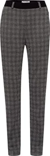 Raphaela by Brax Damskie spodnie Lillyth Modern Check Jersey, czarny/szary, 38W / 32L - Spodnie damskie - miniaturka - grafika 1