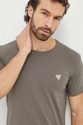 Koszulki męskie - Guess t-shirt męski kolor szary gładki - miniaturka - grafika 1