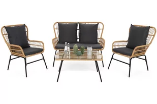 Meble ogrodowe technorattanowe Werona Beige / Grey - Meble ogrodowe - miniaturka - grafika 1