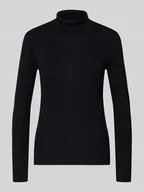 Koszulki i topy damskie - Golf o kroju slim fit z mieszanki bawełny - miniaturka - grafika 1