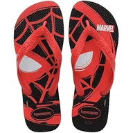 Koszulki i topy damskie - Havaianas Top Marvel Logomania, Black/Red Ruby, 3.5/4 - miniaturka - grafika 1