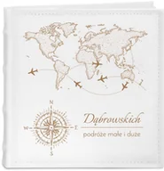 Albumy fotograficzne - Album na zdjęcia z grawerem dla pary podróżników na ślub rocznicę par - miniaturka - grafika 1