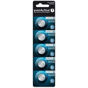 5 x bateria litowa mini everActive CR1632 - Baterie i akcesoria - miniaturka - grafika 1