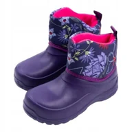 Buty dla dziewczynek - Kalosze dziecięce z pianki EVA wygodne i lekkie buty 32/33 082 VIOLET - miniaturka - grafika 1