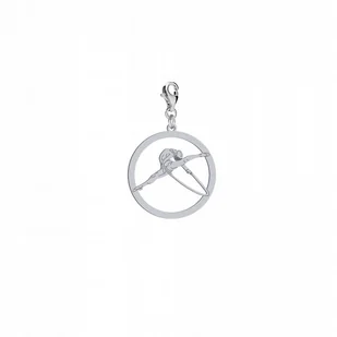 Charms Gimnastyka Artystyczna z Obręczą Srebro 925 DEDYKACJA GRATIS - Bransoletki - miniaturka - grafika 1