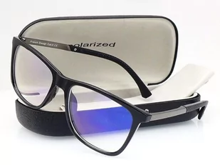 Okulary do komputera męskie z filtrem Blue Light PolarZONE 760K - Okulary korekcyjne, oprawki, szkła - miniaturka - grafika 1