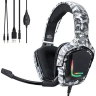 Kable USB - ONIKUMA K20 Camo Słuchawki gamingowe nauszne RGB : Kolor - wielokolorowy - miniaturka - grafika 1