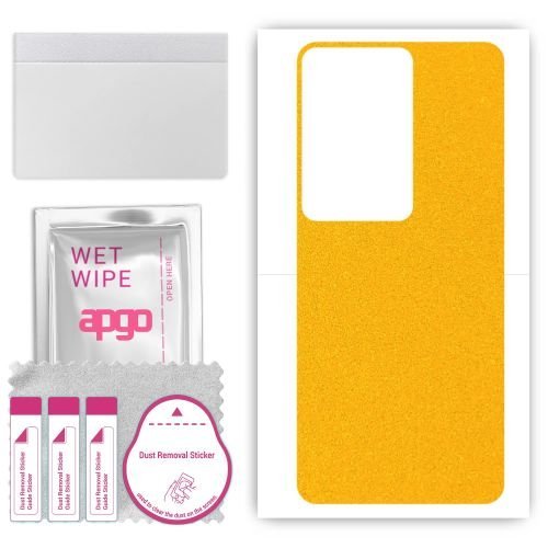 folia naklejka skórka strukturalna na TYŁ do Vivo V40 SE 5G - Żółty Pastel Matowy - apgo SKINS