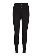 Spodnie damskie - VERO MODA dżinsy damskie, czarny, XS x 28L - miniaturka - grafika 1