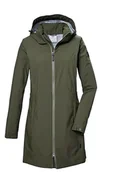 Kurtki damskie - G.I.G.A. DX Damska kurtka softshell Parka/Softshell z odpinanym kapturem GS 76 WMN SFTSHLL PRK, ciemnooliwkowa zieleń, 46, 42696-000 - miniaturka - grafika 1